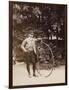 Edouard Eiffel, tenant un bicycle-Alexandre-Gustave Eiffel-Framed Giclee Print