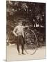 Edouard Eiffel, tenant un bicycle-Alexandre-Gustave Eiffel-Mounted Giclee Print