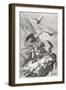 Édouard François André and Companion Being Attacked by Condors Near Calacali-null-Framed Giclee Print