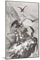 Édouard François André and Companion Being Attacked by Condors Near Calacali-null-Mounted Giclee Print