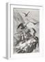 Édouard François André and Companion Being Attacked by Condors Near Calacali-null-Framed Premium Giclee Print