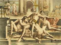 Ancient Times, Illustration of an Orgy, Plate 19 of De Figuris Veneris-Edouard-henri Avril-Giclee Print
