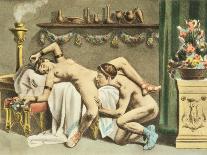 Ancient Times, Illustration of an Orgy, Plate 19 of De Figuris Veneris-Edouard-henri Avril-Giclee Print