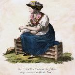 Swiss Woman, C1825-Edouard Henry Theophile Pingret-Giclee Print