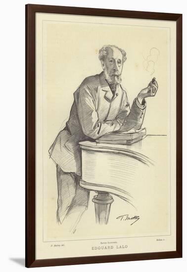 Edouard Lalo, French Composer-Paul Mathey-Framed Giclee Print