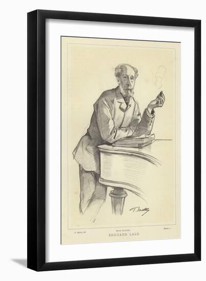 Edouard Lalo, French Composer-Paul Mathey-Framed Giclee Print