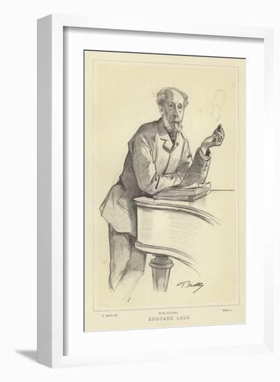 Edouard Lalo, French Composer-Paul Mathey-Framed Giclee Print