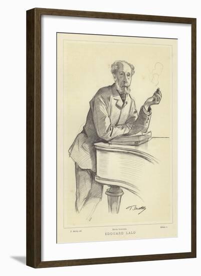 Edouard Lalo, French Composer-Paul Mathey-Framed Giclee Print