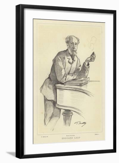 Edouard Lalo, French Composer-Paul Mathey-Framed Giclee Print