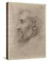 Edouard Lanteri, 1898 (Silverpoint on Cardboard)-Alphonse Legros-Stretched Canvas