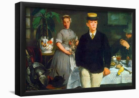 Edouard Manet Luncheon Art Print Poster-null-Framed Poster