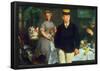 Edouard Manet Luncheon Art Print Poster-null-Framed Poster