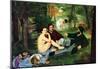 Edouard Manet Luncheon on the Grass Art Print Poster-null-Mounted Poster