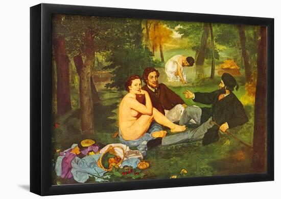 Edouard Manet Morning Break Art Print Poster-null-Framed Poster