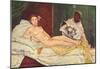 Edouard Manet (Olympia) Art Poster Print-null-Mounted Poster