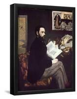 Edouard Manet (Portrait of Émile Zola) Art Poster Print-null-Framed Poster