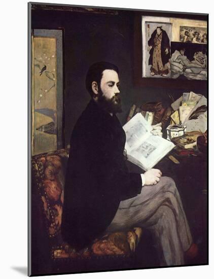 Edouard Manet (Portrait of Émile Zola) Art Poster Print-null-Mounted Poster