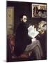 Edouard Manet (Portrait of Émile Zola) Art Poster Print-null-Mounted Poster