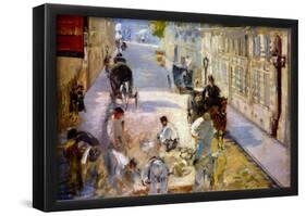 Edouard Manet Road Workers Rue de Berne Art Print Poster-null-Framed Poster