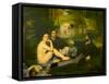 Edouard Manet's Le Dejeuner sur l'herbe in Musee d'Orsay, Paris, France-Edouard Manet-Framed Stretched Canvas