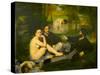 Edouard Manet's Le Dejeuner sur l'herbe in Musee d'Orsay, Paris, France-Edouard Manet-Stretched Canvas