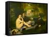 Edouard Manet's Le Dejeuner sur l'herbe in Musee d'Orsay, Paris, France-Edouard Manet-Framed Stretched Canvas