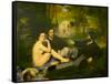 Edouard Manet's Le Dejeuner sur l'herbe in Musee d'Orsay, Paris, France-Edouard Manet-Framed Stretched Canvas
