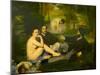 Edouard Manet's Le Dejeuner sur l'herbe in Musee d'Orsay, Paris, France-Edouard Manet-Mounted Premium Photographic Print