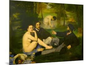 Edouard Manet's Le Dejeuner sur l'herbe in Musee d'Orsay, Paris, France-Edouard Manet-Mounted Photographic Print