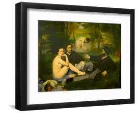 Edouard Manet's Le Dejeuner sur l'herbe in Musee d'Orsay, Paris, France-Edouard Manet-Framed Photographic Print