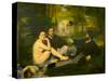 Edouard Manet's Le Dejeuner sur l'herbe in Musee d'Orsay, Paris, France-Edouard Manet-Stretched Canvas