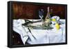 Edouard Manet Still Life with Salmon Art Print Poster-null-Framed Poster