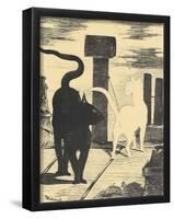Edouard Manet (The rendezvous of the cat) Art Poster Print-null-Framed Poster
