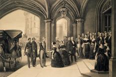 Louis-Philippe's Journey in England, 1844, King Being Received at Windsor Castle, October 8, 1844-Edouard Pingret-Giclee Print