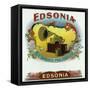 Edsonia Brand Cigar Box Label-Lantern Press-Framed Stretched Canvas