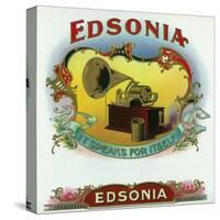Edsonia Brand Cigar Box Label-Lantern Press-Stretched Canvas
