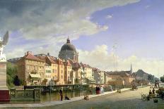 Unter Den Linden, Berlin, 1836-Eduard Gartner-Stretched Canvas