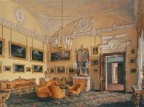Interiors of the Winter Palace, the Drawing Room in Rococo Style with Cupids, 1860S-Eduard Hau-Giclee Print