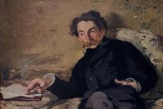 Stephane Mallarme, 1876 - 27,5x36 cm, oil on canvas. EDUARD MANET (1832-1883) MUSEE D'ORSAY, FRANCE-EDUARD MANET-Poster