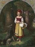 Red Riding Hood: 'Rothkaeppchen'-Eduard Steinbruck-Stretched Canvas