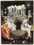 Smart Dinner Party, Thony-Eduard Thony-Art Print