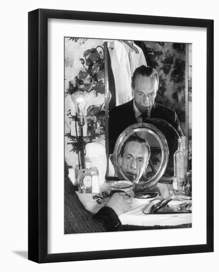 Eduardo De Filippo in His Dressing Room-Walter Mori-Framed Giclee Print