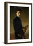 Eduardo Rosales Gallinas / 'Pinelli, the Violinist', 1869, Spanish School, Oil on canvas, 100 cm...-Eduardo Rosales-Framed Premium Giclee Print