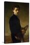 Eduardo Rosales Gallinas / 'Pinelli, the Violinist', 1869, Spanish School, Oil on canvas, 100 cm...-Eduardo Rosales-Stretched Canvas