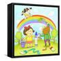 Education and Children's School Life-TongRo-Framed Stretched Canvas