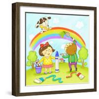 Education and Children's School Life-TongRo-Framed Giclee Print