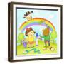 Education and Children's School Life-TongRo-Framed Giclee Print