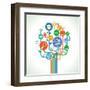 Education and Science-venimo-Framed Art Print