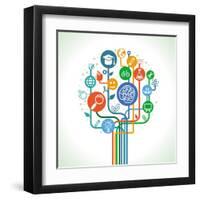 Education and Science-venimo-Framed Art Print