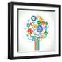 Education and Science-venimo-Framed Art Print